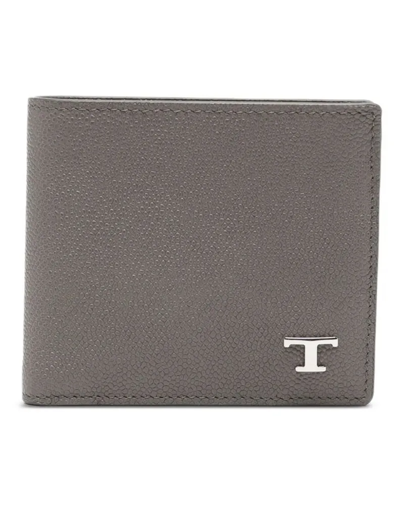 TOD'S Classic Wallet With Coin Holder Gray
