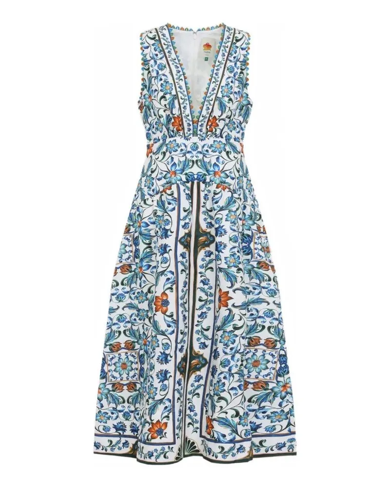 FARM Rio Midi Dress White