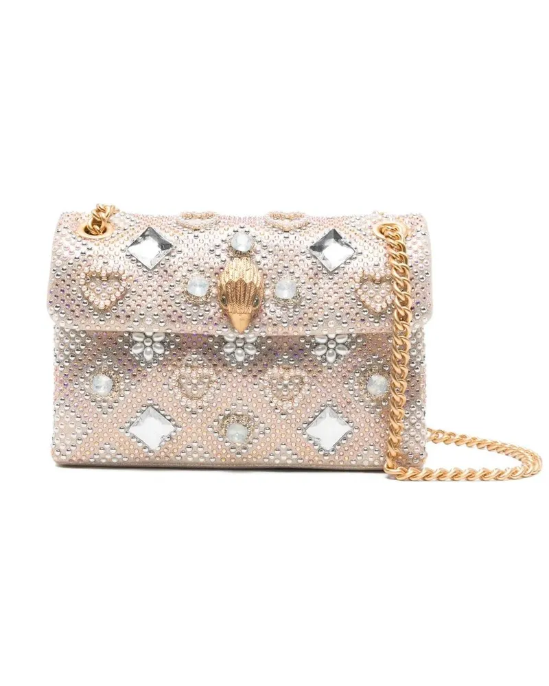 Kurt Geiger Medium "Kensington" Jewel Bag Beige