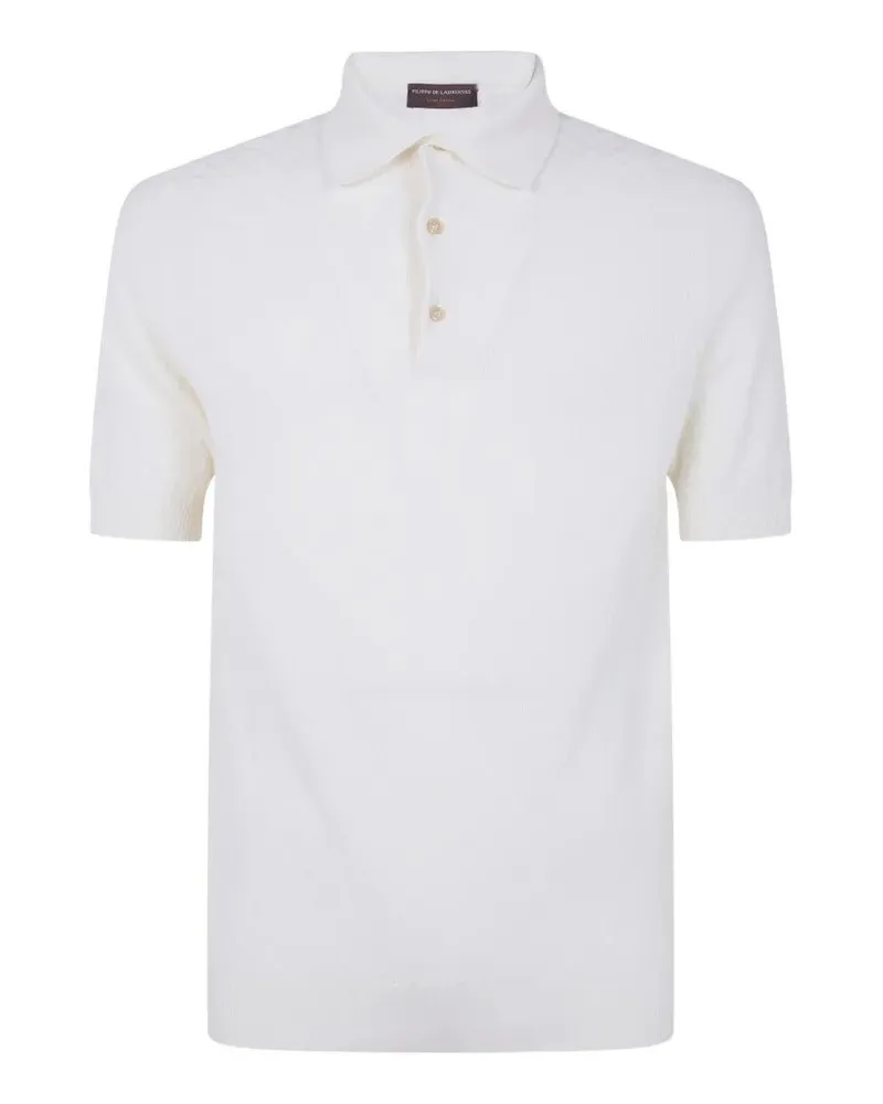Filippo de Laurentiis Short Sleeves Polo Shirt White