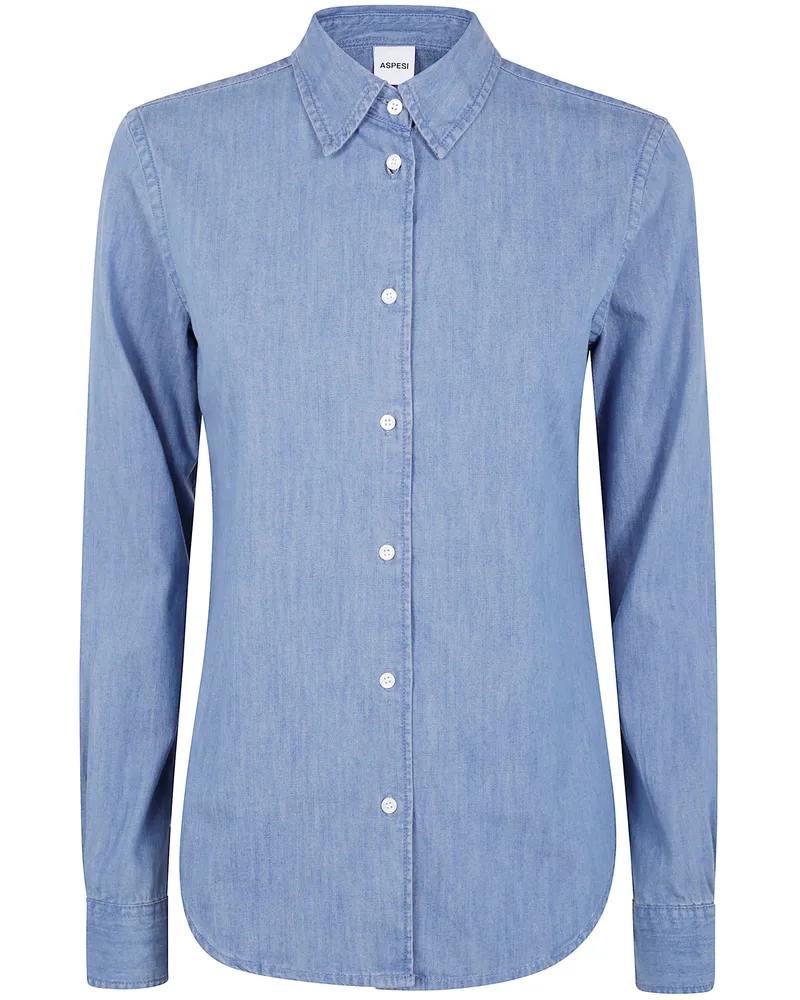 ASPESI Mod.5422" Denim Shirt Blue