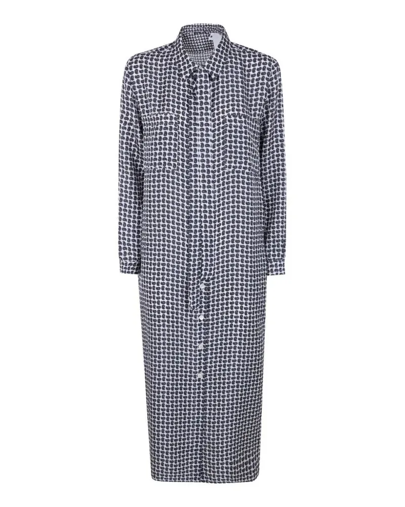 Laura Urbinati Belt Long Sleeves Shirt Dress White