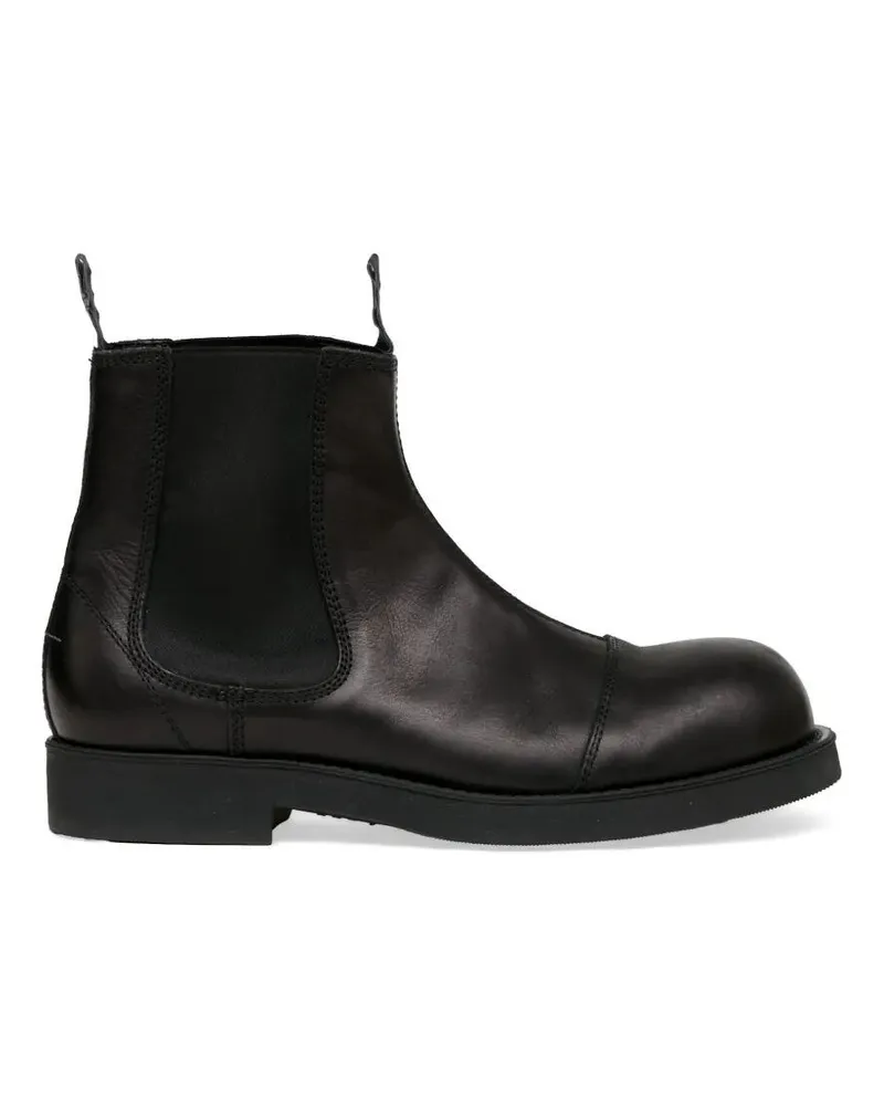Maison Margiela Boots Leather Black Ankle Boot Black