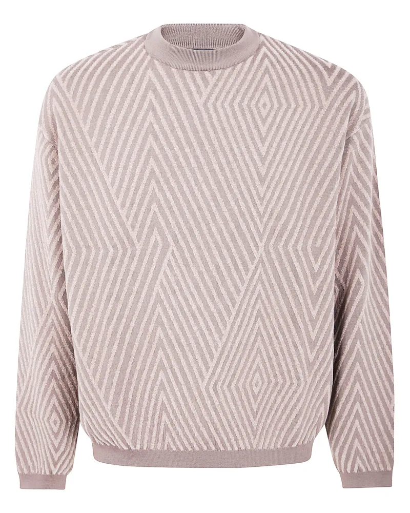 Emporio Armani Round Neck Sweater Brown