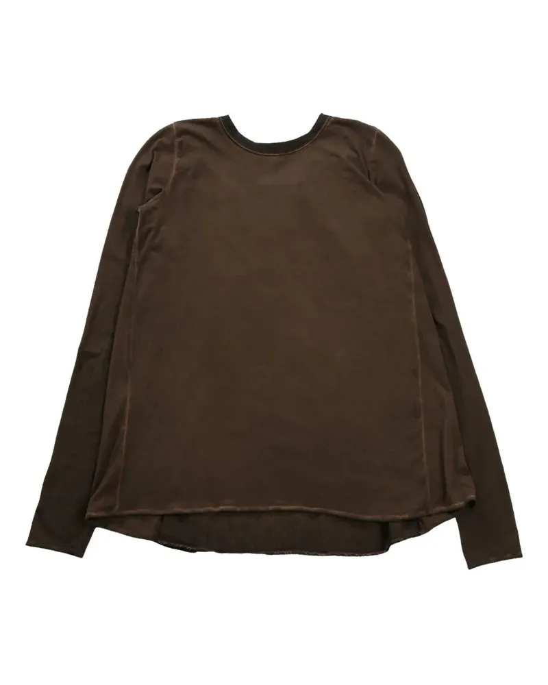 Uma Wang Tea" Jersey Top Brown