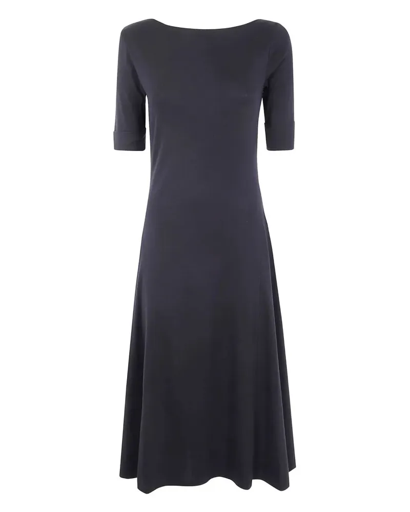 Ralph Lauren Munzie Elbow Sleeve Day Dress Black