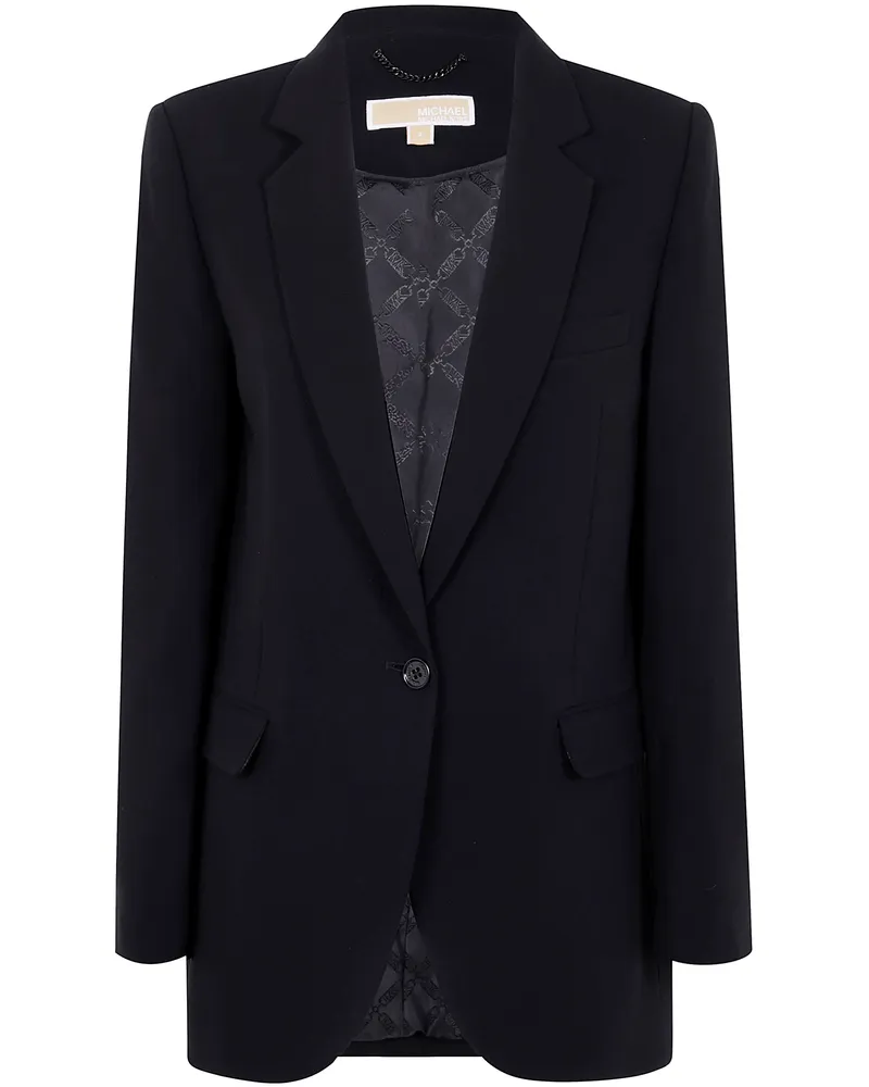 Michael Kors One Botton Mensy Blazer By Michael Michael Kors Black