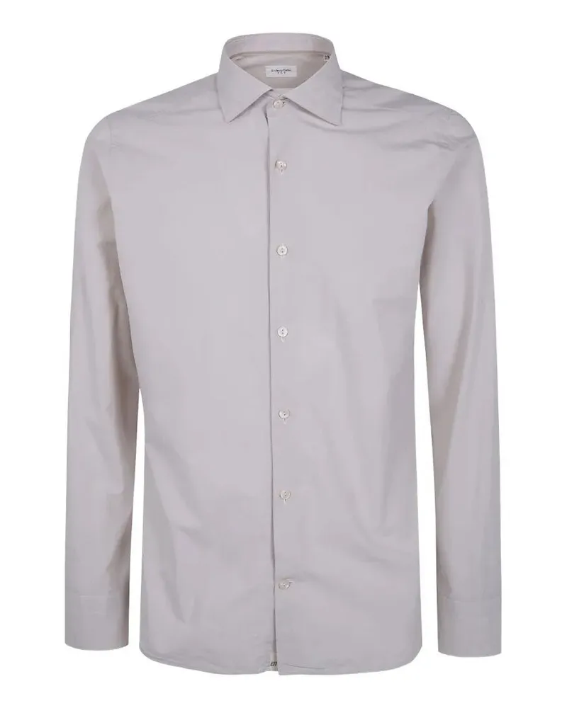 Tintoria Mattei Slim Poplin Shirt Gray