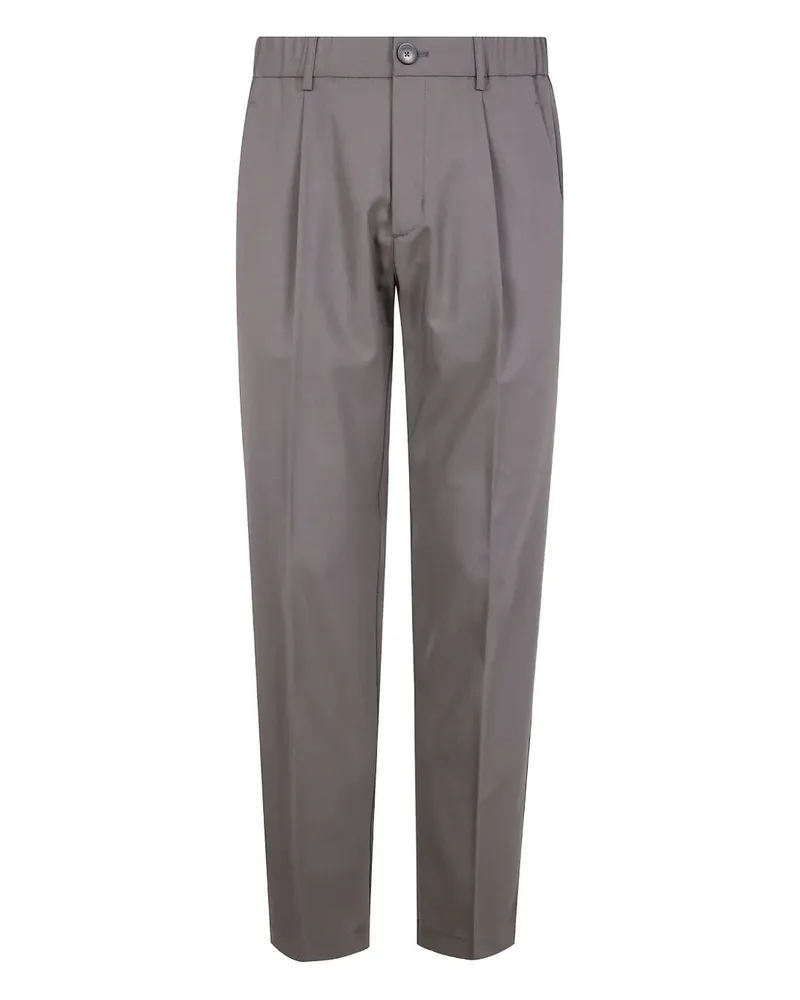 Herno Regular Fit Trousers Gray