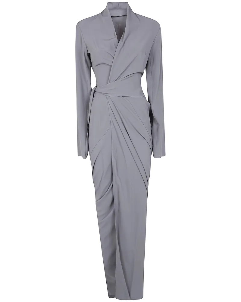 Rick Owens Wrap Gown" Dress Brown