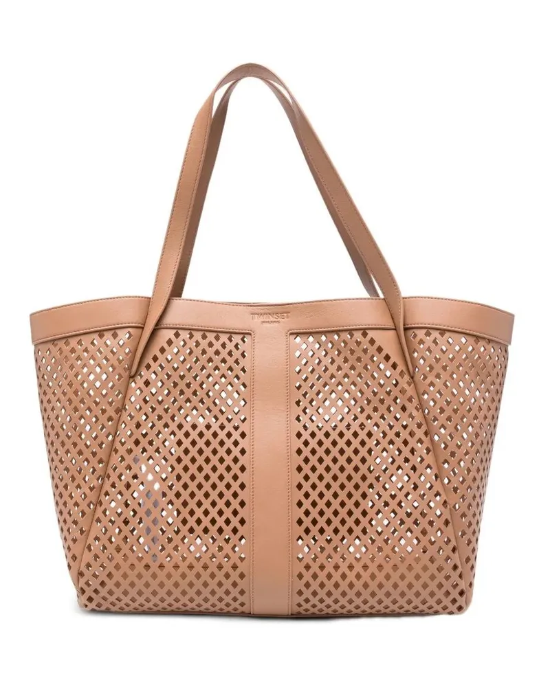 Twin-Set Tote Bag Brown