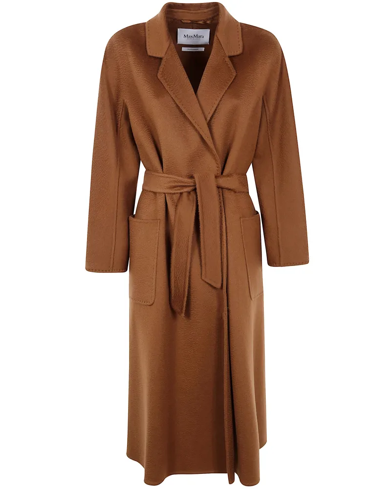 Max Mara Short 'Ludmilla' Coat Brown