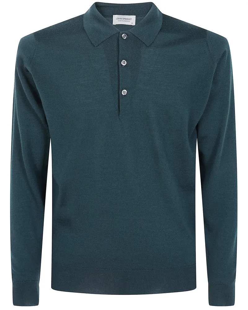 John Smedley Shirt Long Sleeves "Belper Green