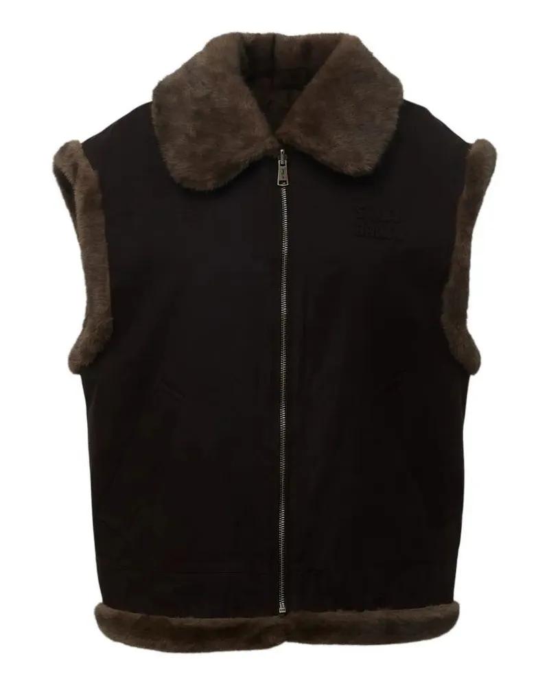 MC2 Saint Barth Wax Fur Vest "Hasketh Brown
