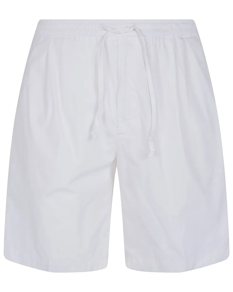 MICHAEL COAL Popeline Bermuda Trousers White
