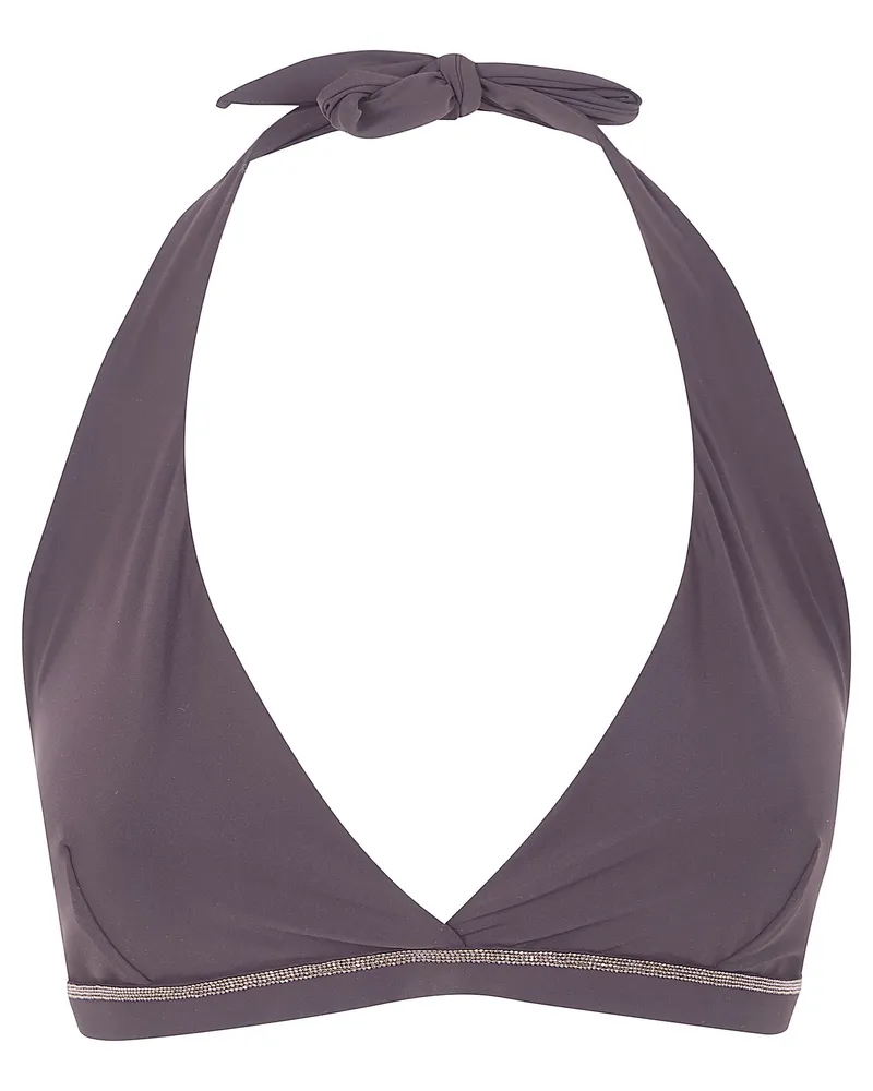 Brunello Cucinelli Swimsuit Top Brown