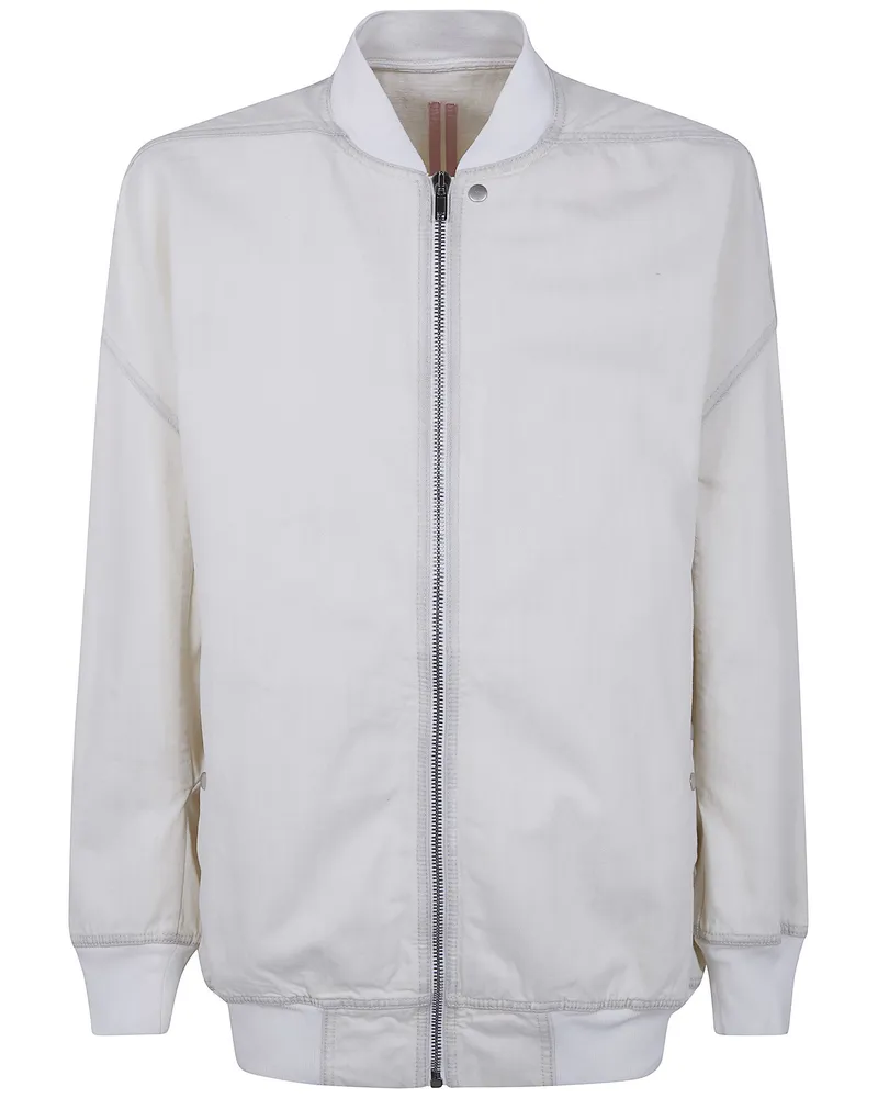 DRKSHDW by Rick Owens Jumbo Flight" Denim Bomber Jacket White