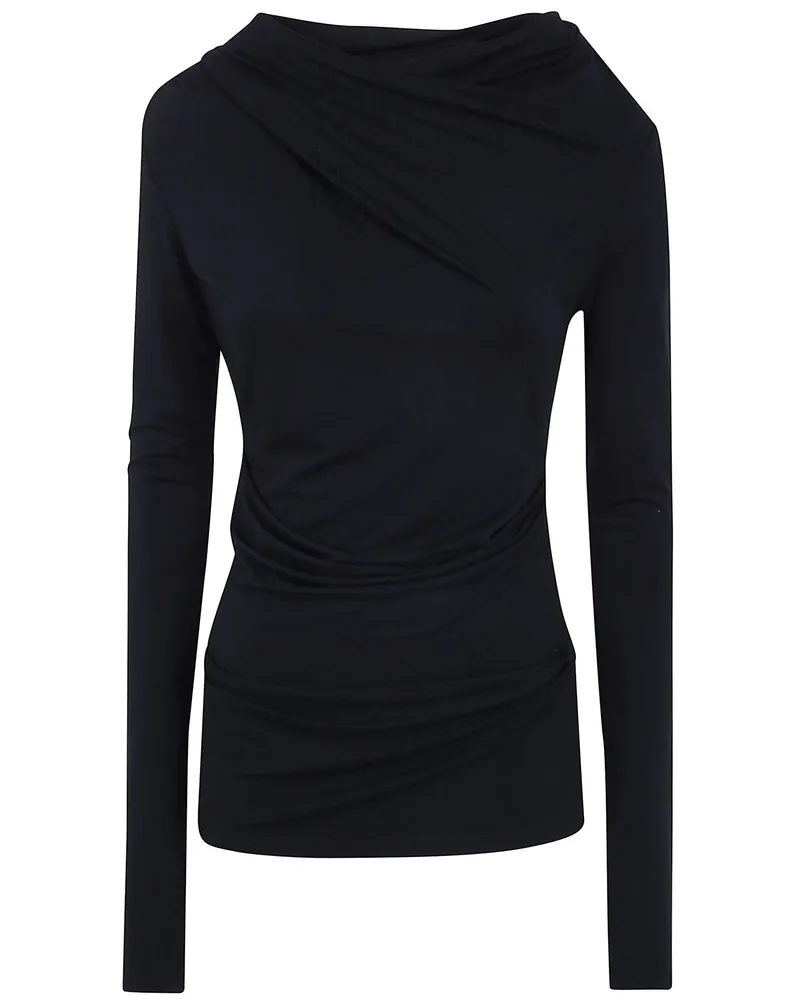 Entire Studios Top Draped "Drape Top Black