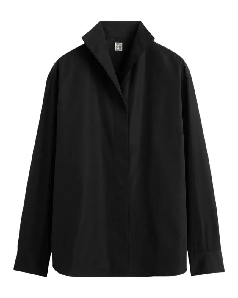 Totême Sharp' Popeline Shirt Black