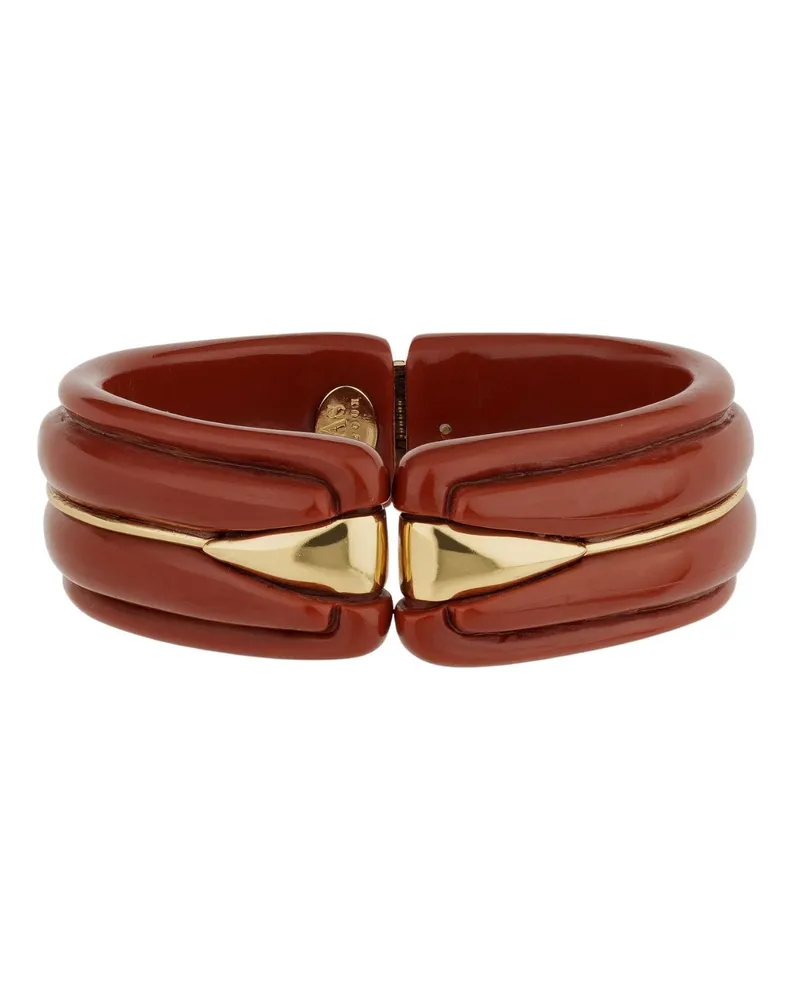 Gas Bijoux Ecume" Gold Plated And Acetate Bracelet Metallic