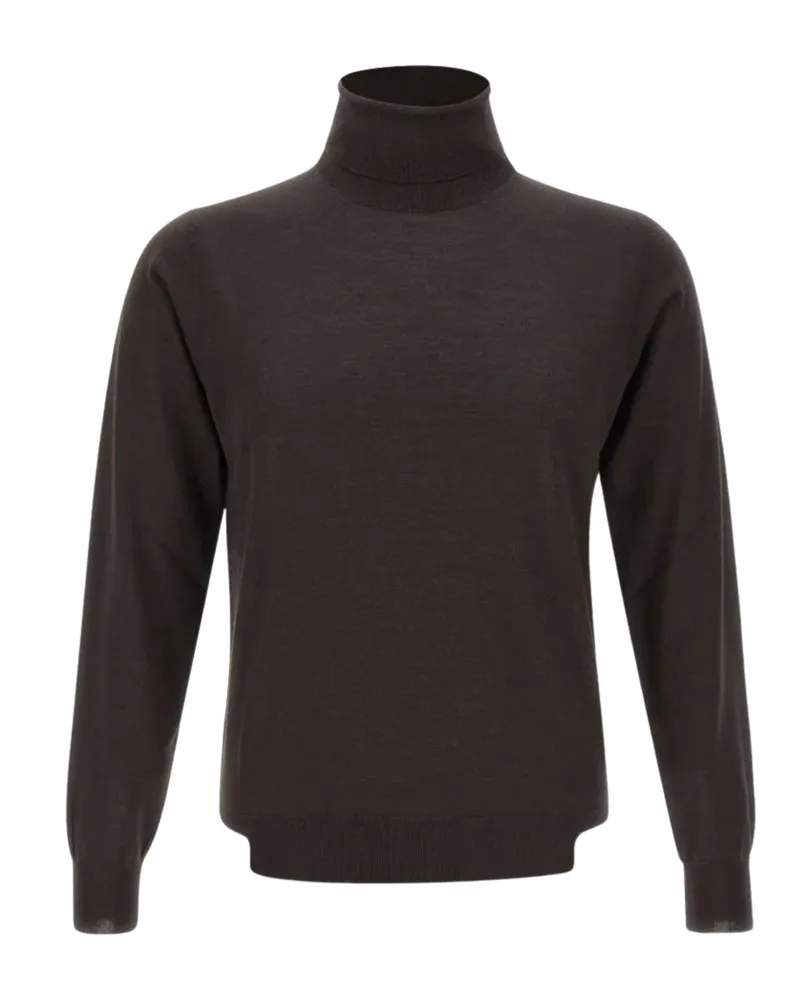 Filippo de Laurentiis Turtleneck Sweater Brown