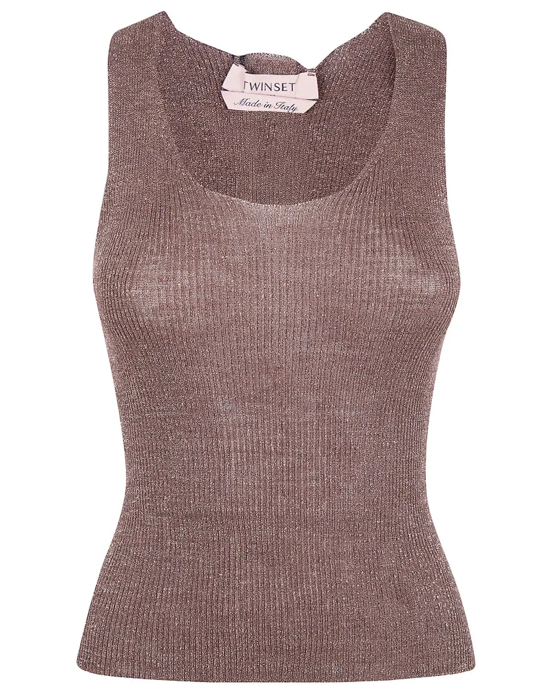Twin-Set Basic Top Brown