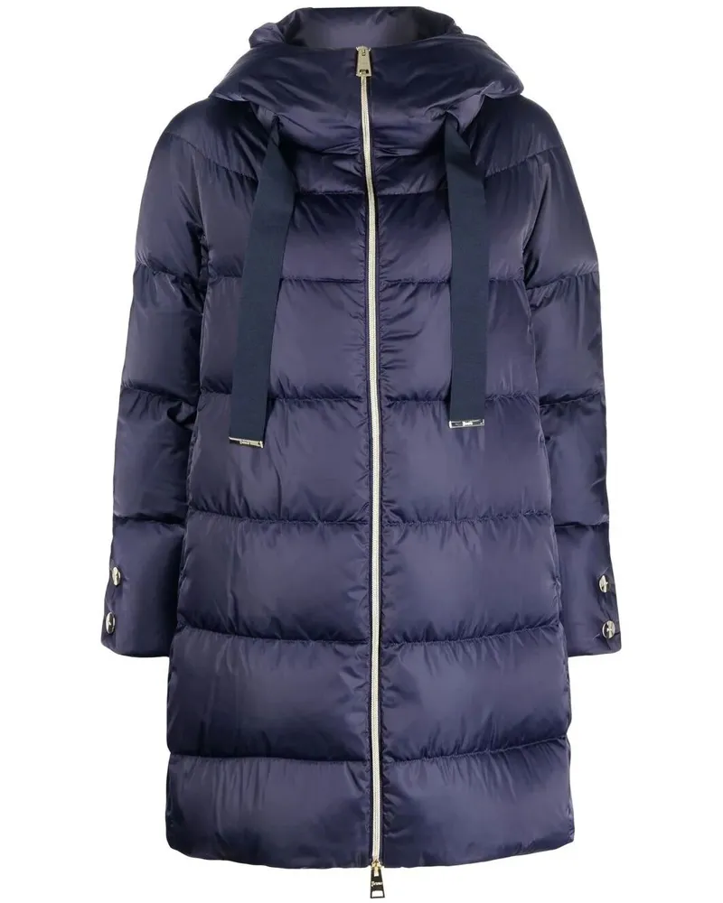 Herno A-Shape" Hooded Jacket Blue
