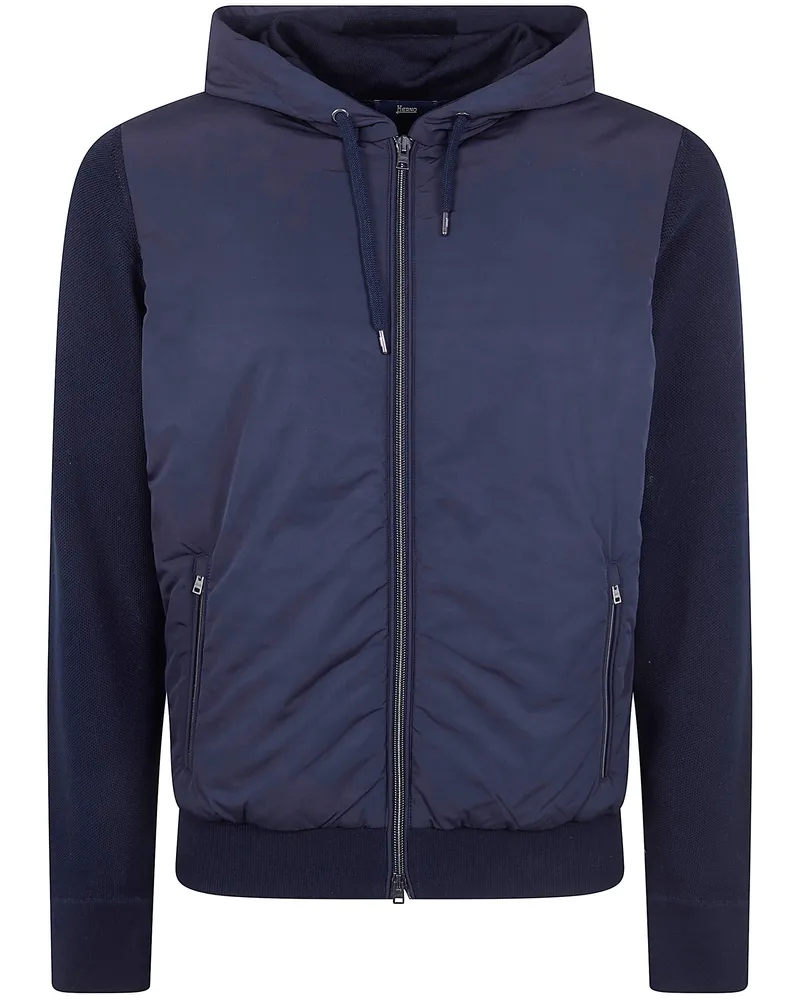 Herno Padded Hooded Jacket Blue
