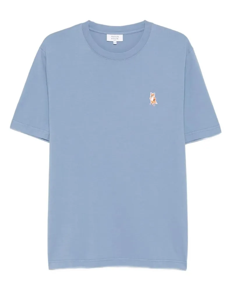 Kitsuné Standing "Fox" Comfort Tee-Shirt Blue