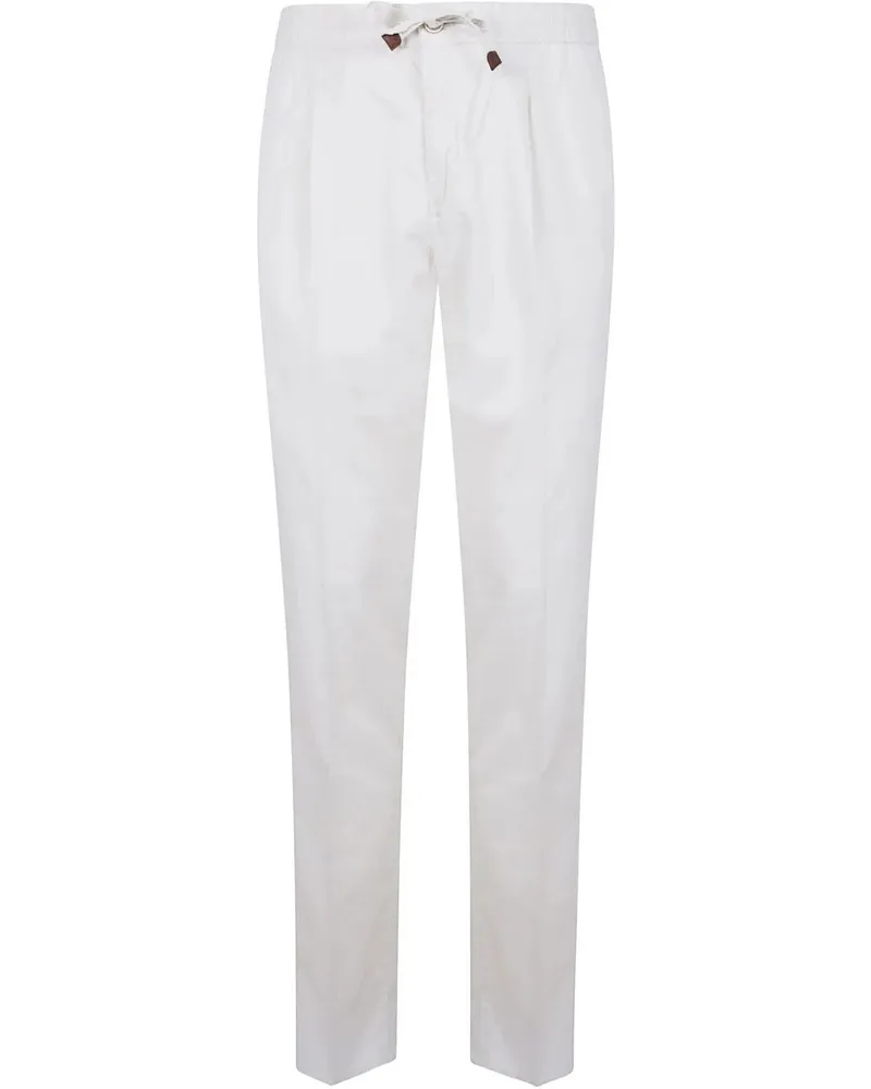 Incotex Tapered Fit Trousers White
