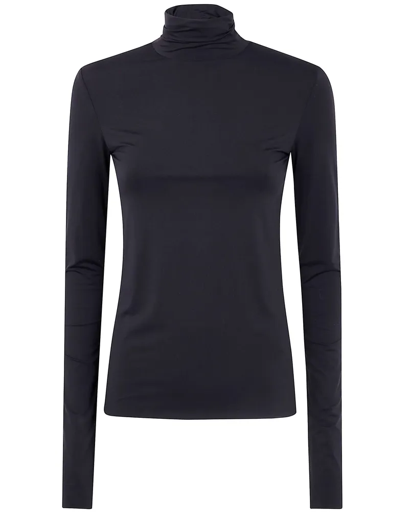 Max Mara Stone" Jersey Turtle Neck Sweater Black
