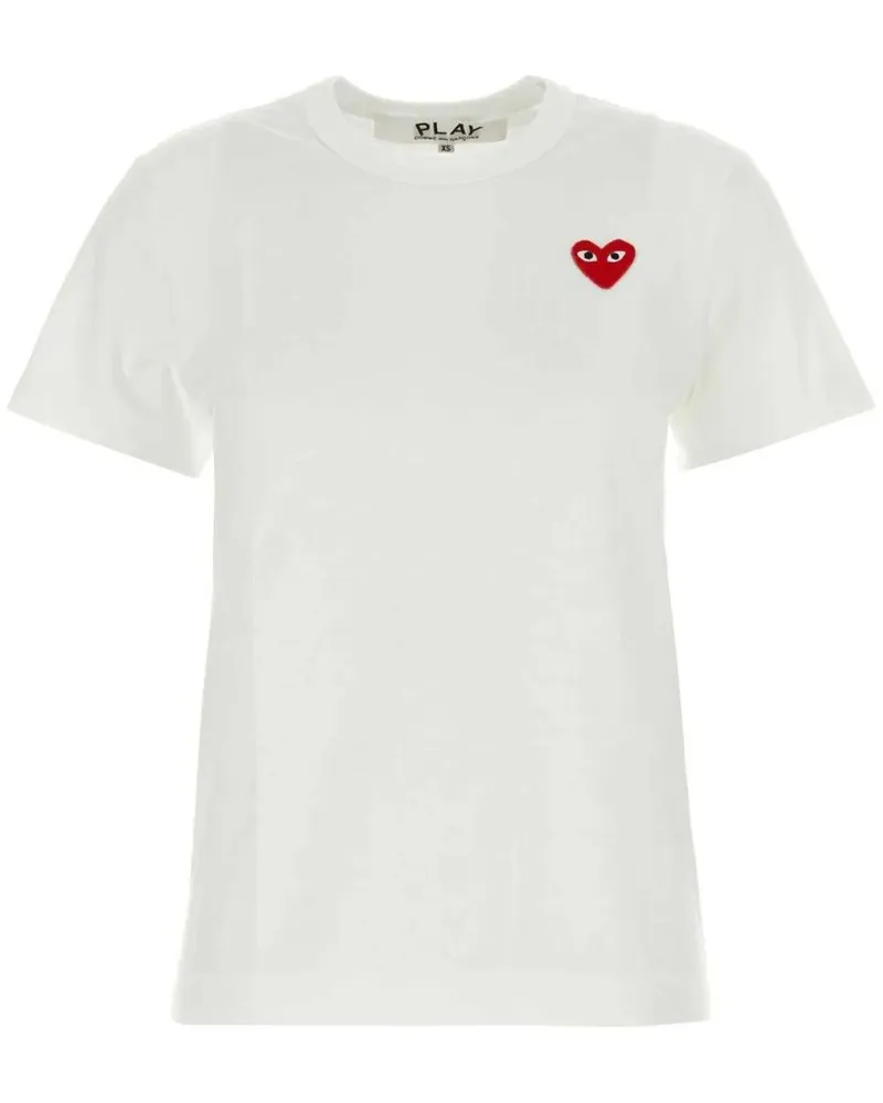 Comme des Garçons Red Emblem Heart" T-Shirt White