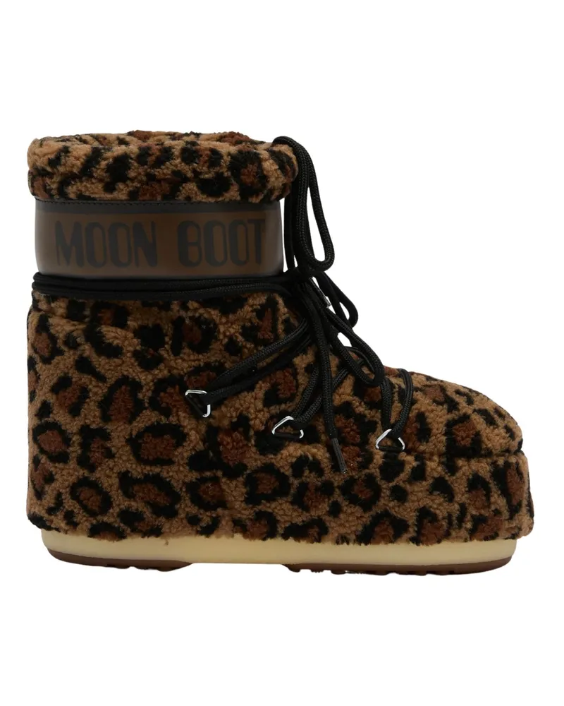 Moon Boot Boots Low Fleece "Icon Moonboot Brown