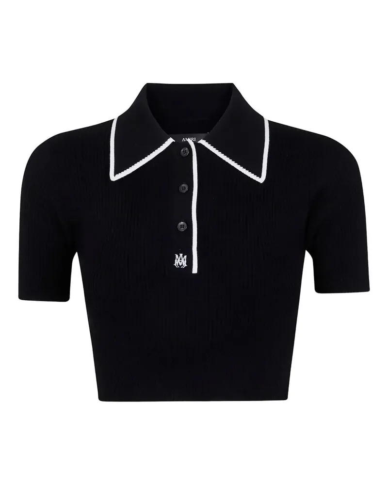 Amiri Ma" Polo Shirt Black