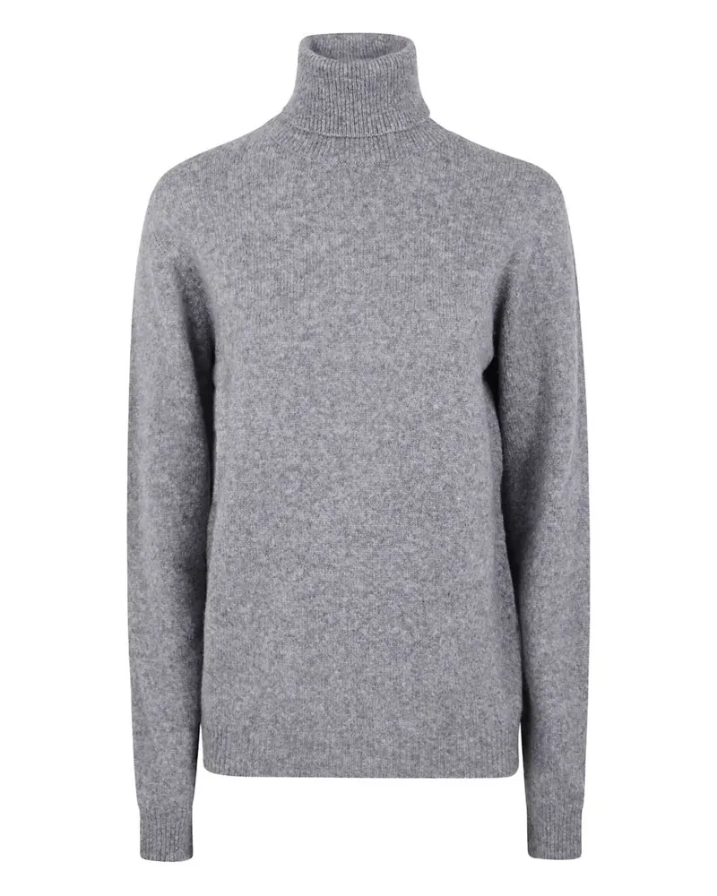 Nuur Long Sleeves Swg Turtle Neck Sweater Gray