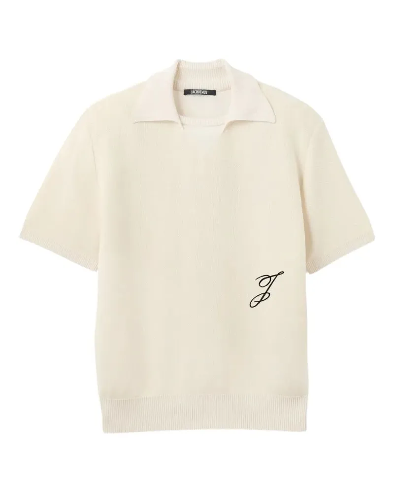 Jacquemus Le Polo Maille J" Polo Shirt White