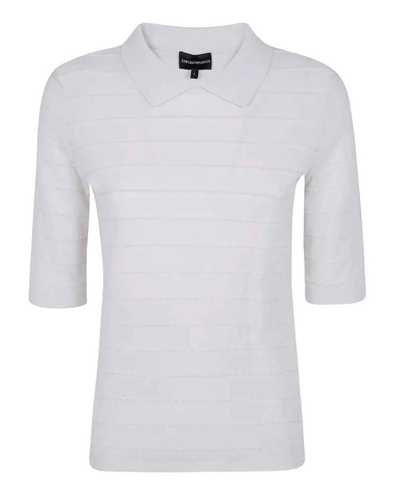 Emporio Armani Short Sleeve Polo Neck White