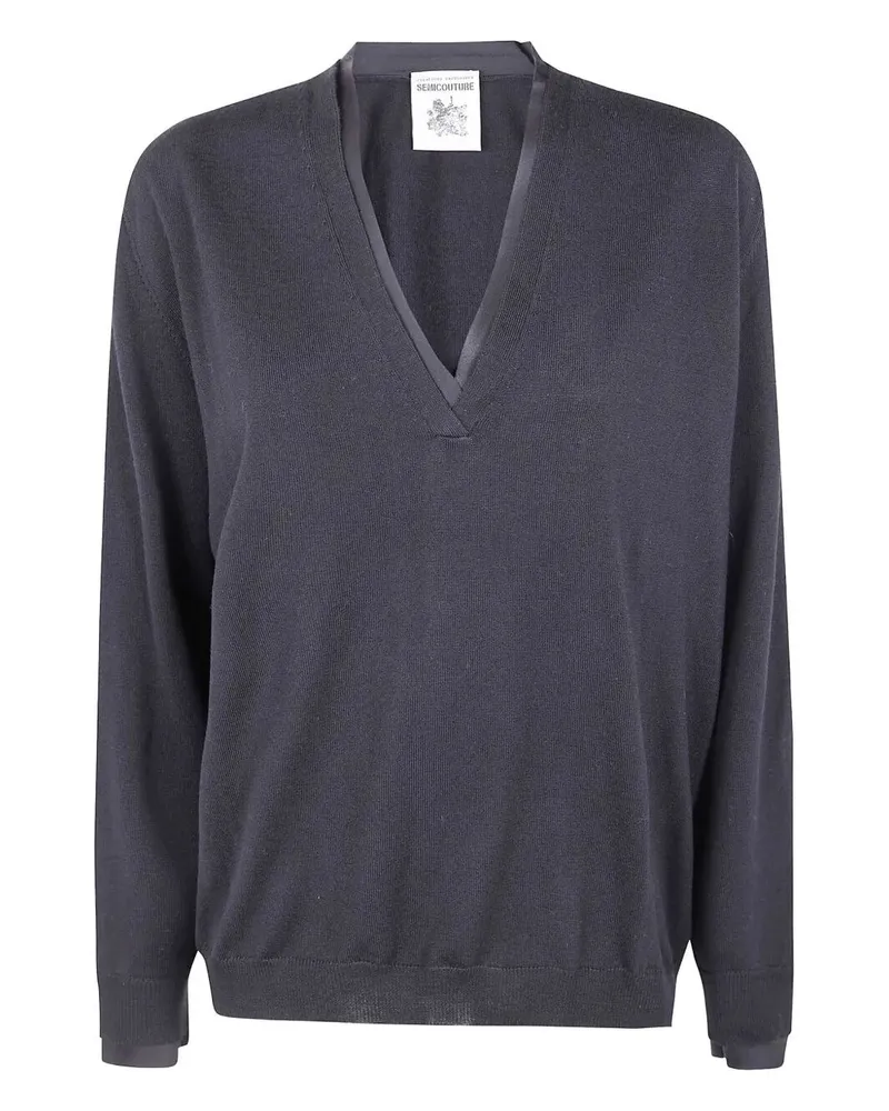 Semicouture Leya' Sweater Black
