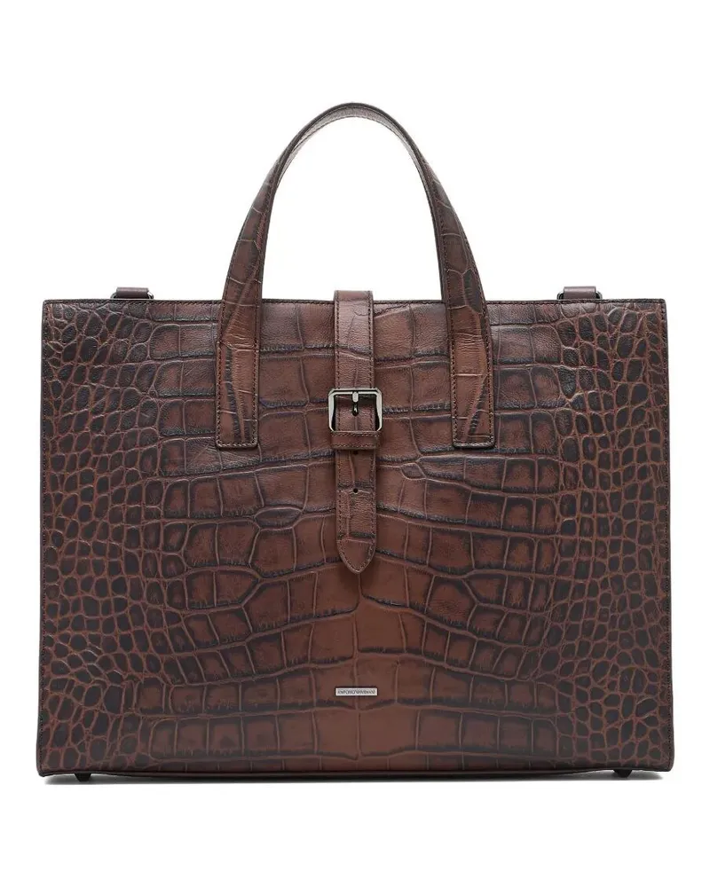 Emporio Armani Tote Bag Brown