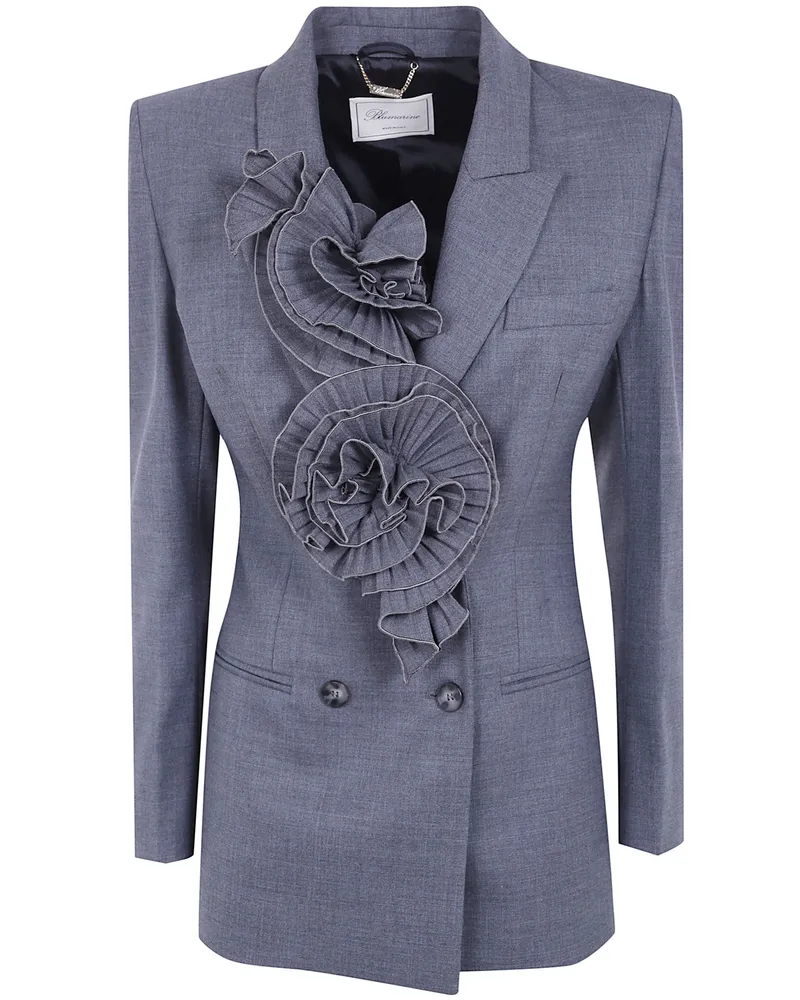 Blumarine Jacket Wool Blend Wool Blend Jacket Gray