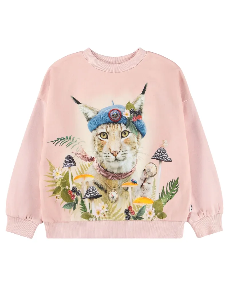 Molo Sweatshirt Organic Cotton Nature Explorer Beige