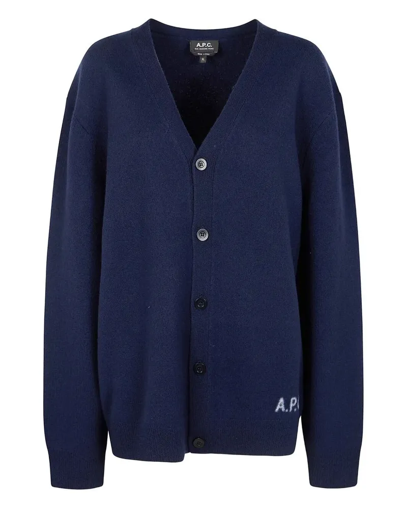A.P.C. A. P.C. Kenny Cardigan Blue