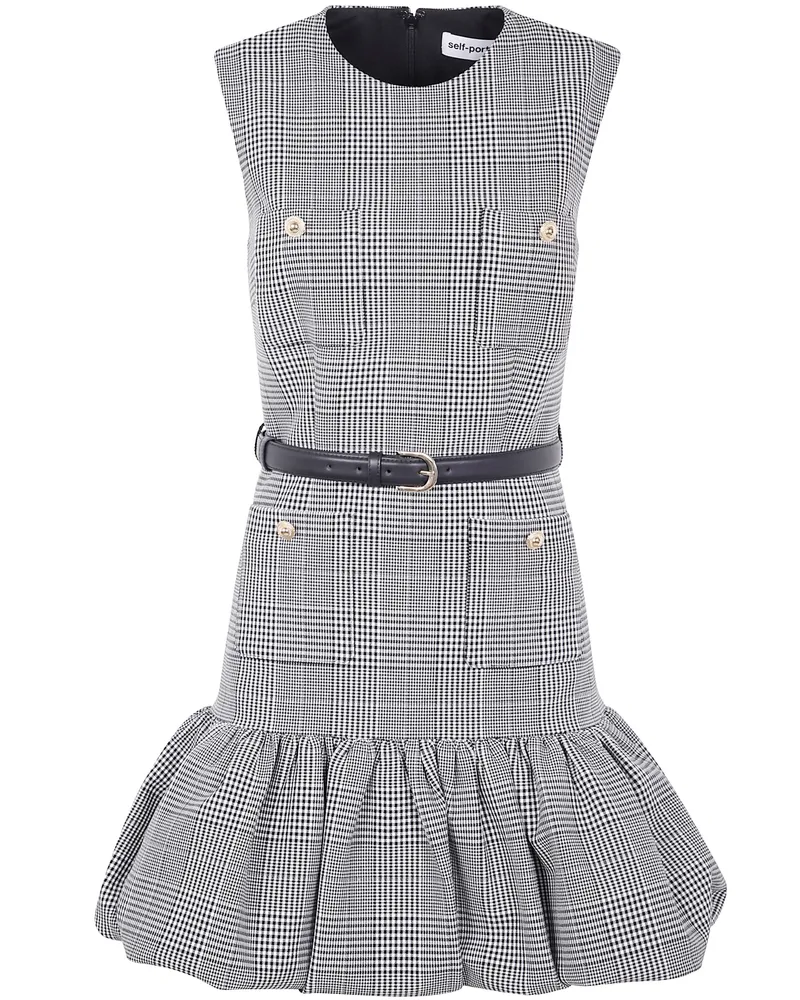 Self-Portrait Prince Boucle Sleeveless Midi Dress Multi