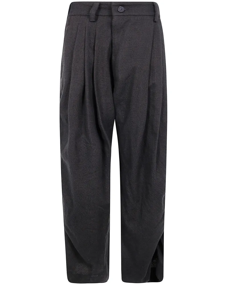 Ziggy Chen Gingham Gathered Trousers Multi
