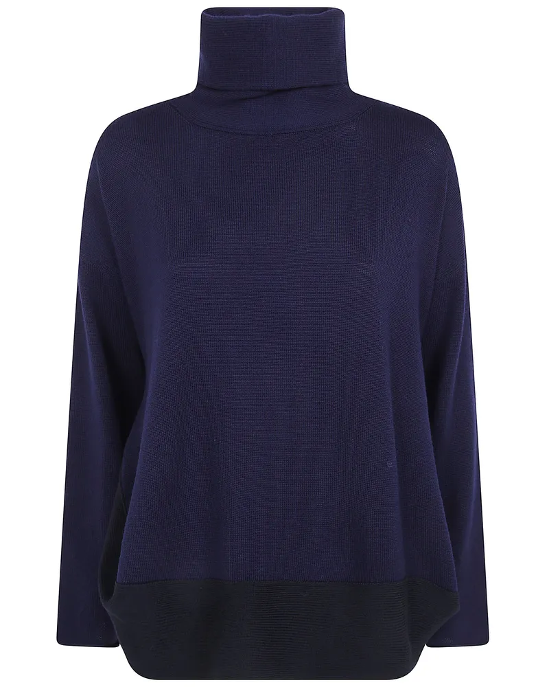 Pier Antonio Gaspari Sweater Bicolor "Bicolor High Neck Sweater Multi