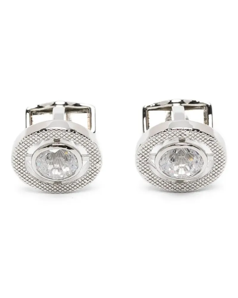 Tateossian Halo Round Cz" Cufflinks Metallic