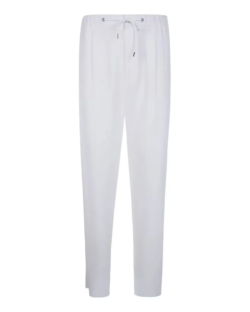 Giorgio Armani Barrel Wide Leg Trousers White