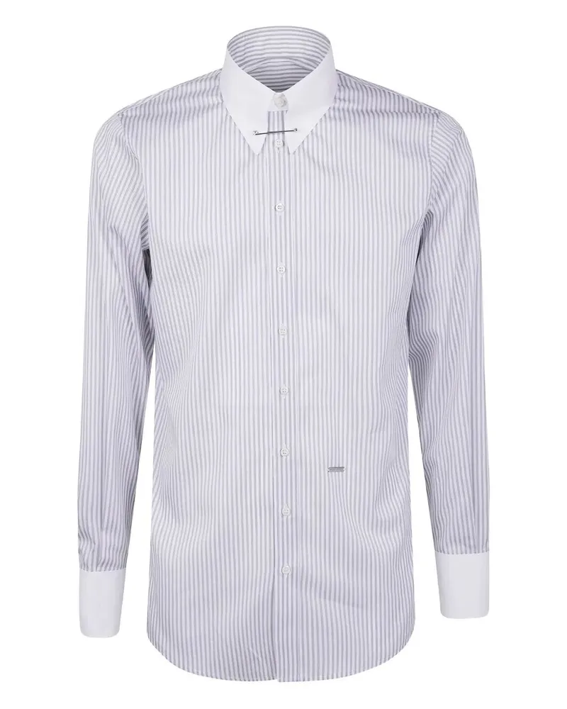 Dsquared2 Business Man Pin Collar Shirt White
