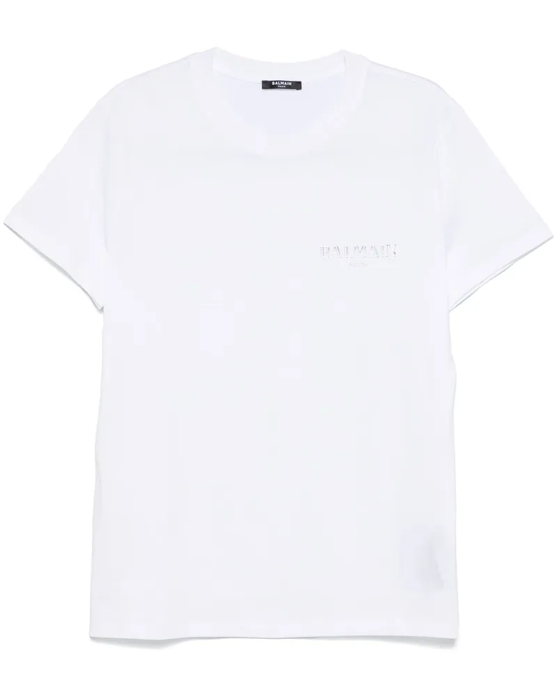 Balmain Balmain Vintage Gel T-Shirt - Slim Fit White