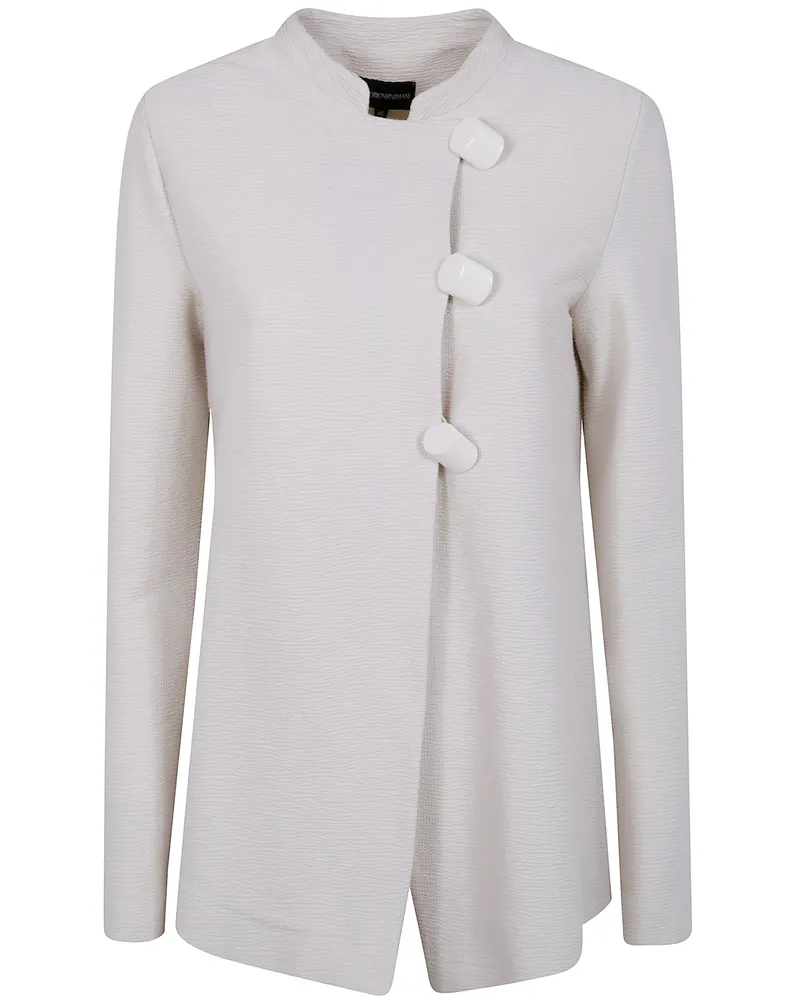 Emporio Armani Guro Collar Jacket White